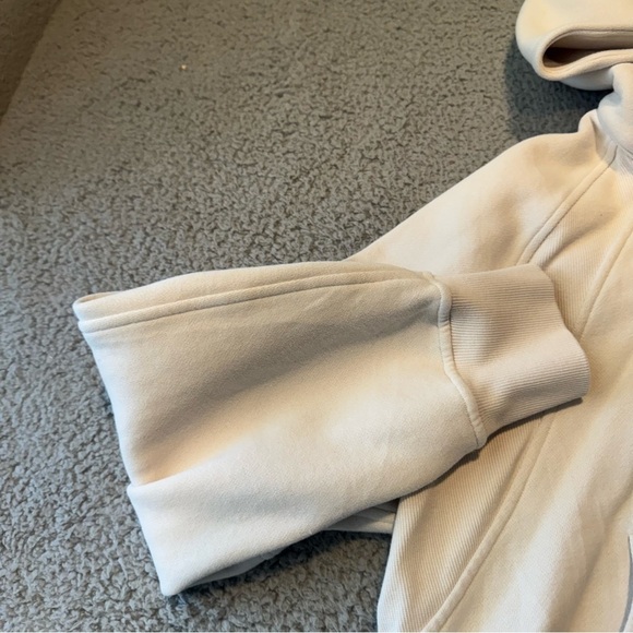 Lululemon Scuba Oversized Half-Zip Hoodie White Opal M/L - Picture 3 of 11